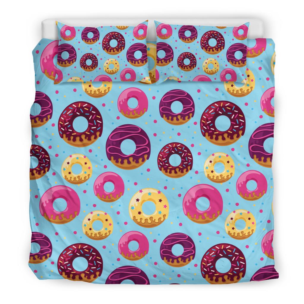 Donut Pattern Print Design DN07 Duvet Cover Bedding Set-JORJUNE.COM
