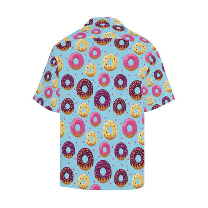 Donut Pattern Print Design DN07 Men Hawaiian Shirt-JorJune