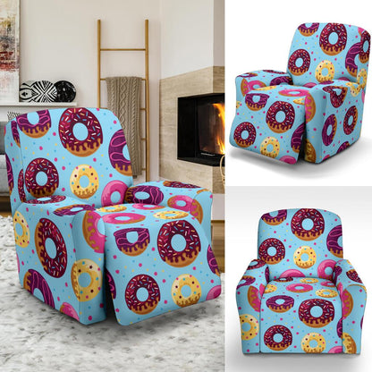 Donut Pattern Print Design DN07 Recliner Slipcover-JORJUNE.COM