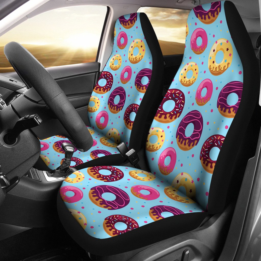 Donut Pattern Print Design DN07 Universal Fit Car Seat Covers