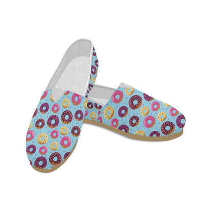 Donut Pattern Print Design DN07 Women Casual Shoes-JorJune.com