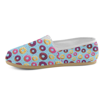 Donut Pattern Print Design DN07 Women Casual Shoes-JorJune.com