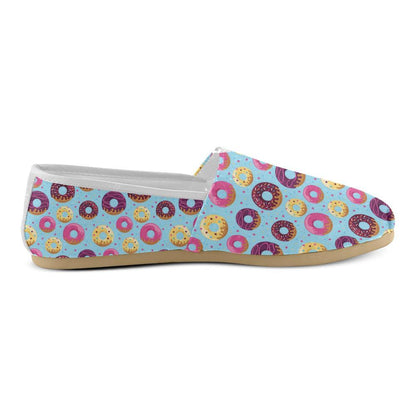 Donut Pattern Print Design DN07 Women Casual Shoes-JorJune.com
