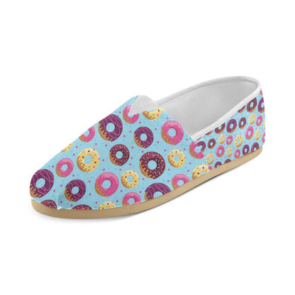Donut Pattern Print Design DN07 Women Casual Shoes-JorJune.com