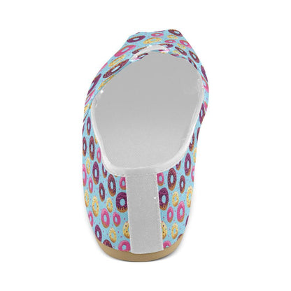 Donut Pattern Print Design DN07 Women Casual Shoes-JorJune.com