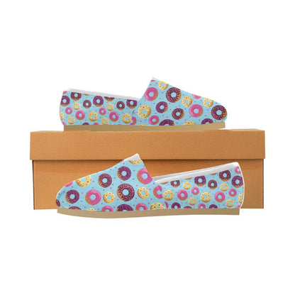 Donut Pattern Print Design DN07 Women Casual Shoes-JorJune.com