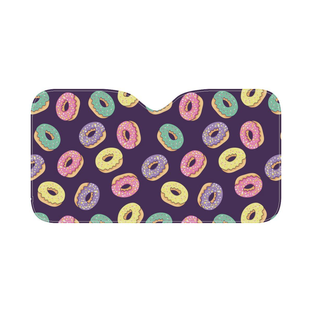Donut Pattern Print Design DN08 Car Sun Shade-JorJune
