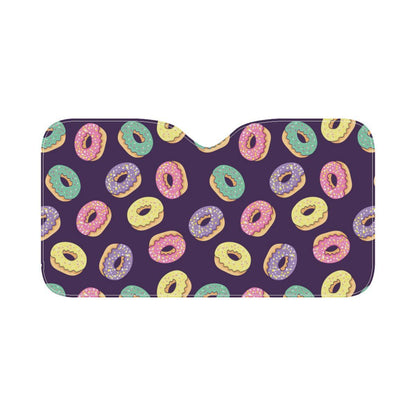 Donut Pattern Print Design DN08 Car Sun Shade-JorJune