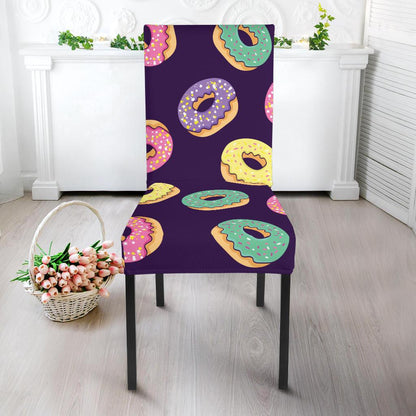 Donut Pattern Print Design DN08 Dining Chair Slipcover-JORJUNE.COM