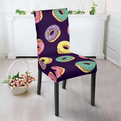 Donut Pattern Print Design DN08 Dining Chair Slipcover-JORJUNE.COM