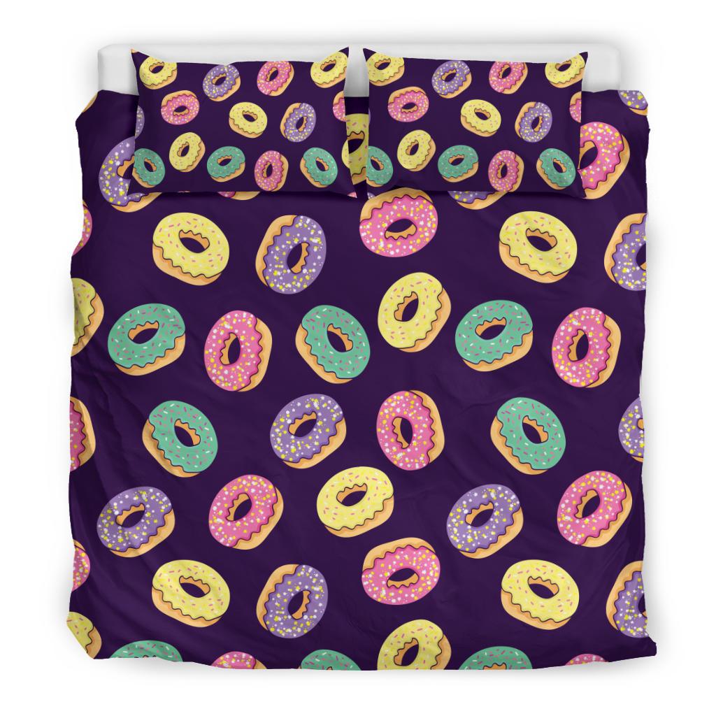 Donut Pattern Print Design DN08 Duvet Cover Bedding Set-JORJUNE.COM