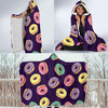 Donut Pattern Print Design DN08 Hooded Blanket-JORJUNE.COM