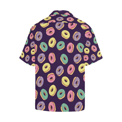 Donut Pattern Print Design DN08 Men Hawaiian Shirt-JorJune