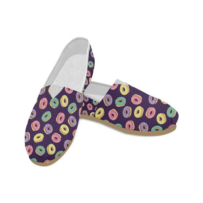 Donut Pattern Print Design DN08 Women Casual Shoes-JorJune.com