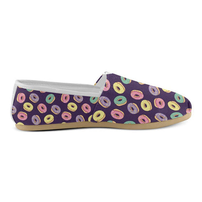 Donut Pattern Print Design DN08 Women Casual Shoes-JorJune.com