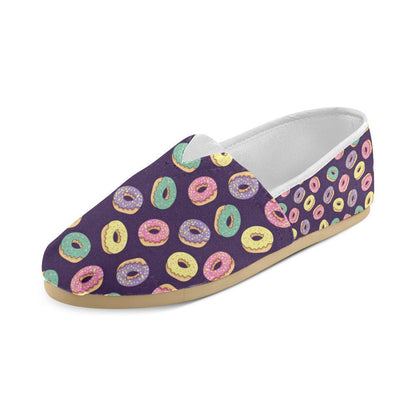 Donut Pattern Print Design DN08 Women Casual Shoes-JorJune.com