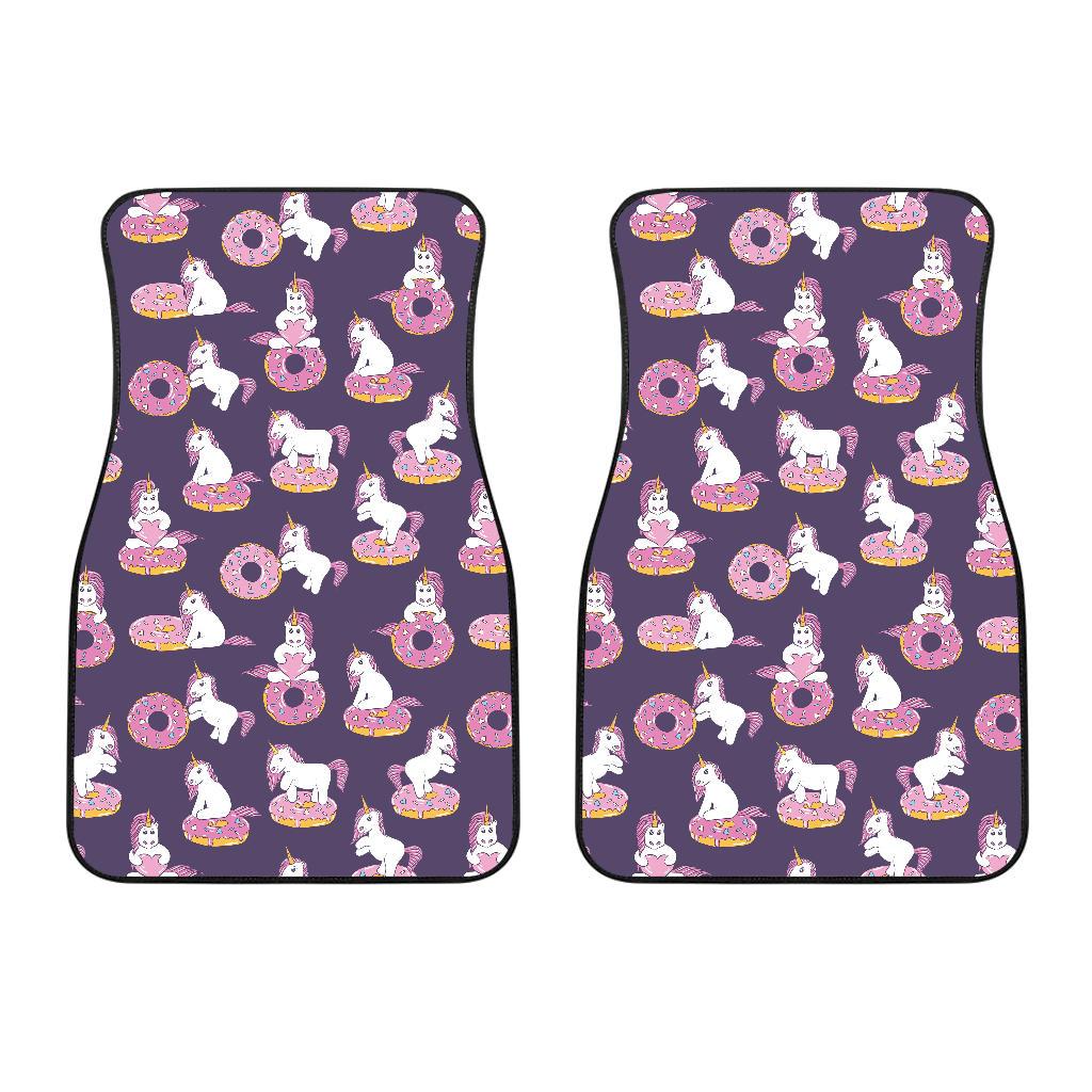 Donut Unicorn Pattern Print Design DN011 Car Floor Mats-JorJune