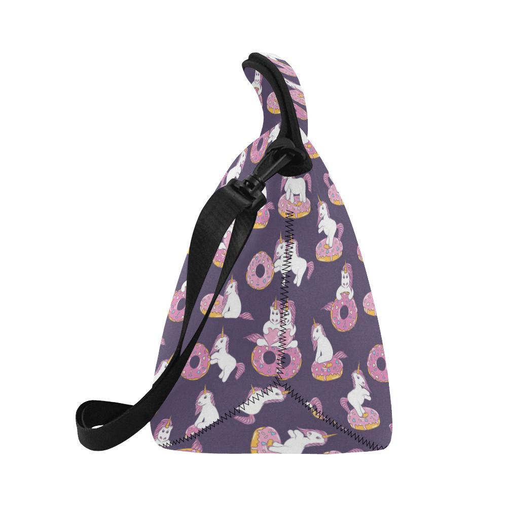 Donut Unicorn Pattern Print Design DN011 Neoprene Lunch Bag-JorJune