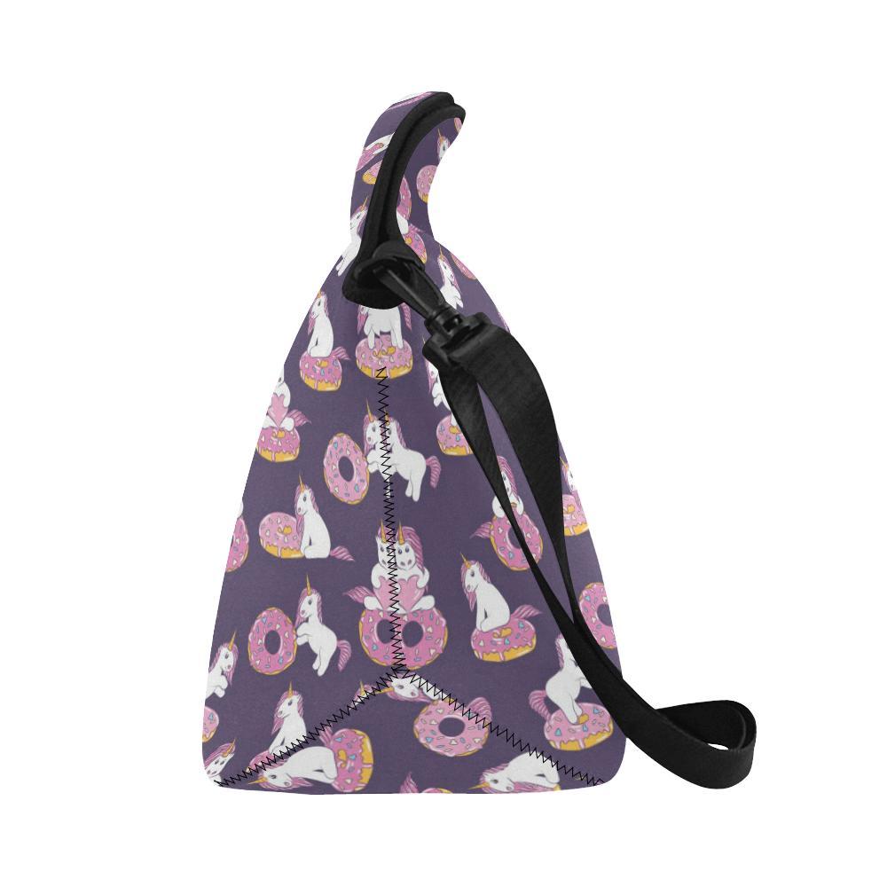Donut Unicorn Pattern Print Design DN011 Neoprene Lunch Bag-JorJune