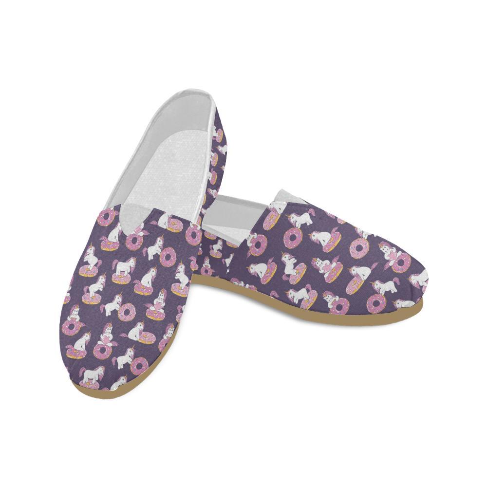 Donut Unicorn Pattern Print Design DN011 Women Casual Shoes-JorJune.com