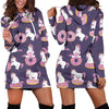 Donut Unicorn Pattern Print Design DN011 Women Hoodie Dress