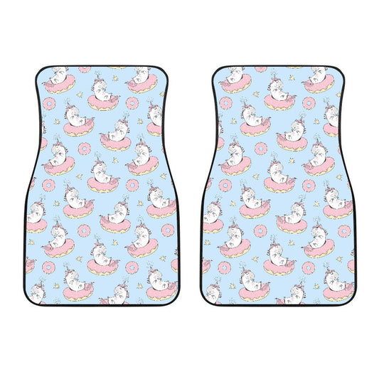 Donut Unicorn Pattern Print Design DN014 Car Floor Mats-JorJune