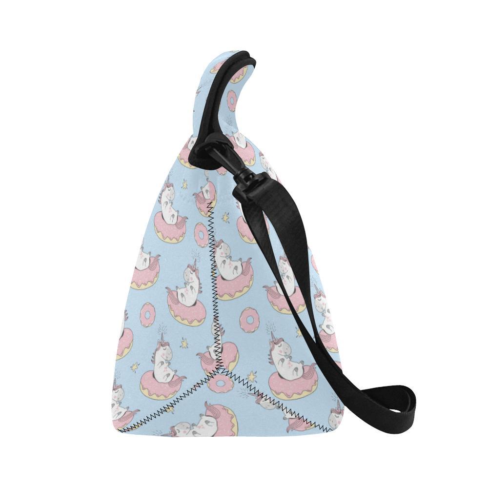 Donut Unicorn Pattern Print Design DN014 Neoprene Lunch Bag-JorJune