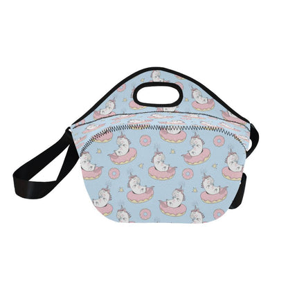 Donut Unicorn Pattern Print Design DN014 Neoprene Lunch Bag-JorJune