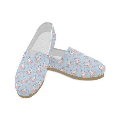 Donut Unicorn Pattern Print Design DN014 Women Casual Shoes-JorJune.com