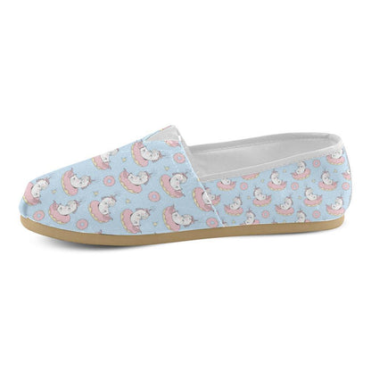 Donut Unicorn Pattern Print Design DN014 Women Casual Shoes-JorJune.com