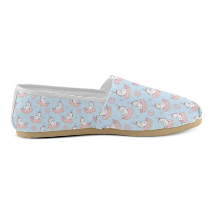 Donut Unicorn Pattern Print Design DN014 Women Casual Shoes-JorJune.com