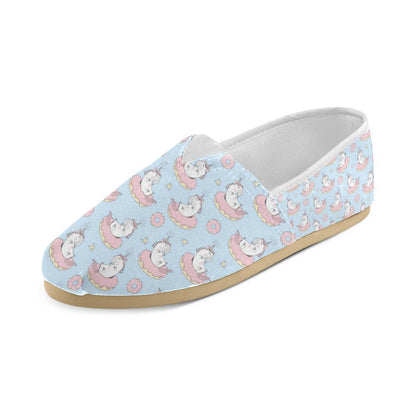 Donut Unicorn Pattern Print Design DN014 Women Casual Shoes-JorJune.com
