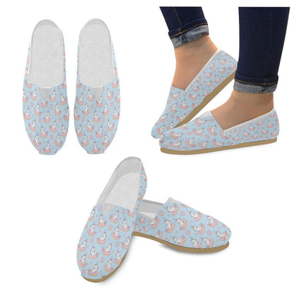 Donut Unicorn Pattern Print Design DN014 Women Casual Shoes-JorJune.com