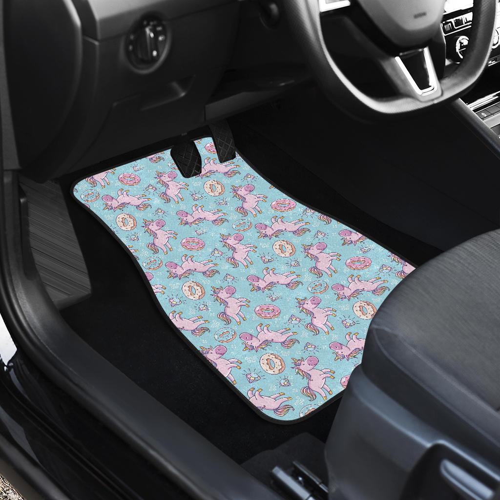Donut Unicorn Pattern Print Design DN016 Car Floor Mats-JorJune