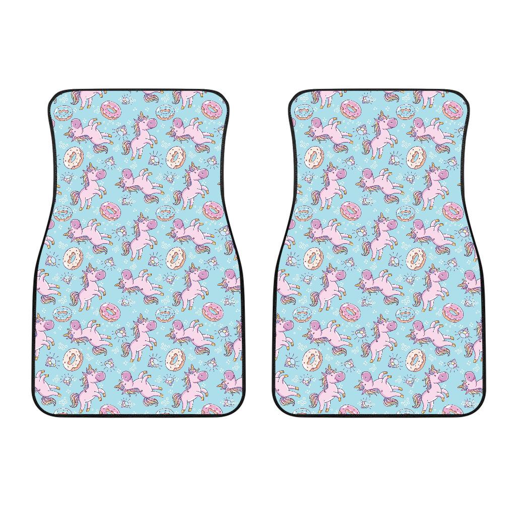 Donut Unicorn Pattern Print Design DN016 Car Floor Mats-JorJune