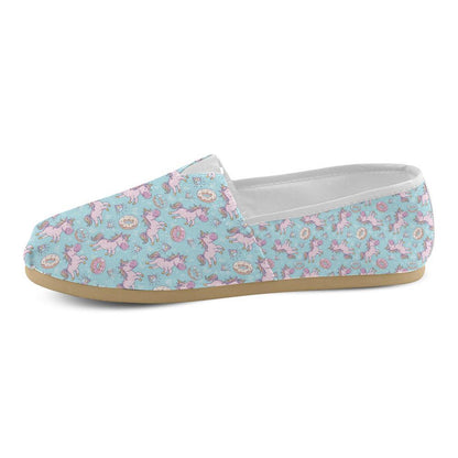 Donut Unicorn Pattern Print Design DN016 Women Casual Shoes-JorJune.com