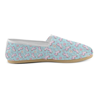 Donut Unicorn Pattern Print Design DN016 Women Casual Shoes-JorJune.com