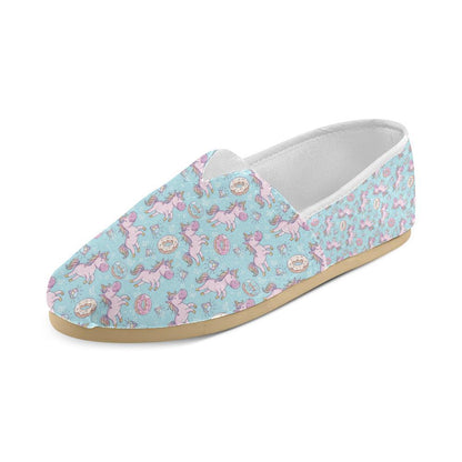 Donut Unicorn Pattern Print Design DN016 Women Casual Shoes-JorJune.com