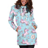 Donut Unicorn Pattern Print Design DN016 Women Hoodie Dress