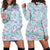 Donut Unicorn Pattern Print Design DN016 Women Hoodie Dress