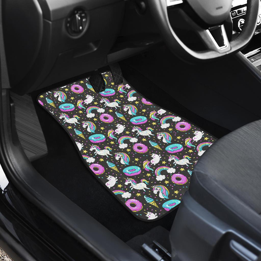 Donut Unicorn Pattern Print Design DN09 Car Floor Mats-JorJune