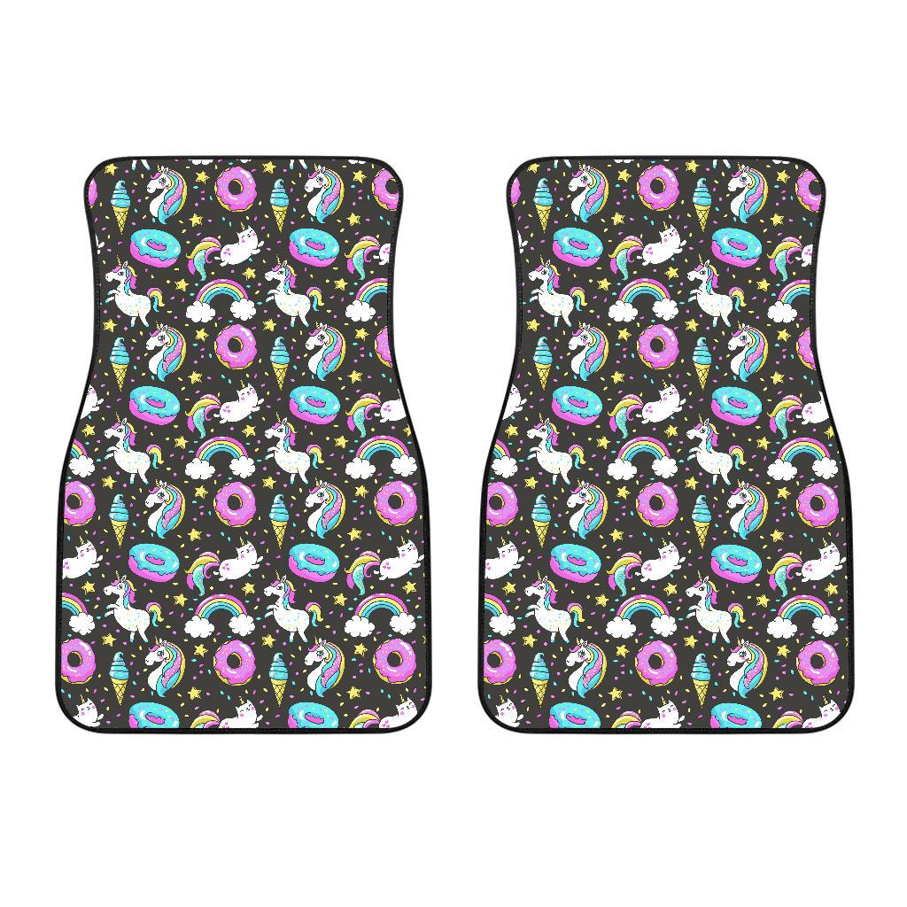 Donut Unicorn Pattern Print Design DN09 Car Floor Mats-JorJune
