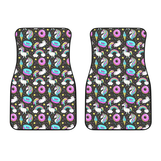 Donut Unicorn Pattern Print Design DN09 Car Floor Mats-JorJune