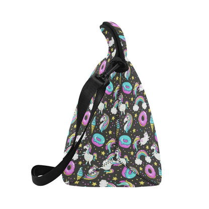 Donut Unicorn Pattern Print Design DN09 Neoprene Lunch Bag-JorJune