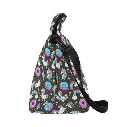 Donut Unicorn Pattern Print Design DN09 Neoprene Lunch Bag-JorJune