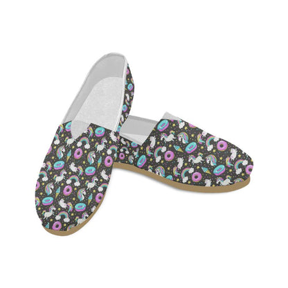 Donut Unicorn Pattern Print Design DN09 Women Casual Shoes-JorJune.com