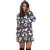 Donut Unicorn Pattern Print Design DN09 Women Hoodie Dress