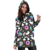 Donut Unicorn Pattern Print Design DN09 Women Hoodie Dress