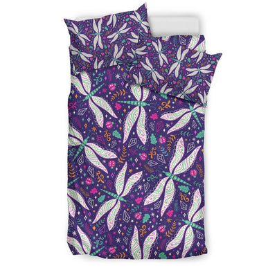 Dragonfly Pattern Duvet Cover Bedding Set