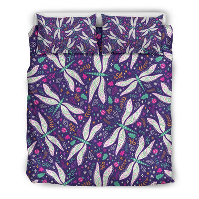 Dragonfly Pattern Duvet Cover Bedding Set